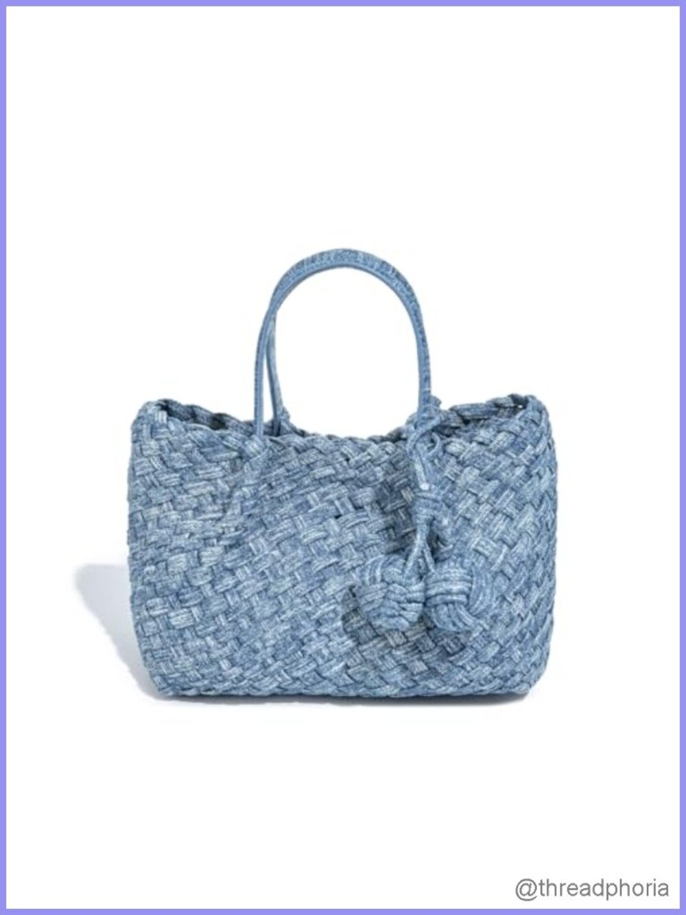 Hand-Woven Vegan Leather Tote Bag Large Shoulder Hobo for Work Travel Beach